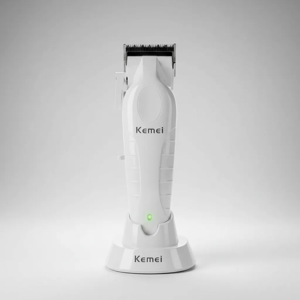 Maquina CortaPelo  Kemei 2296 Inalambrica Blanca