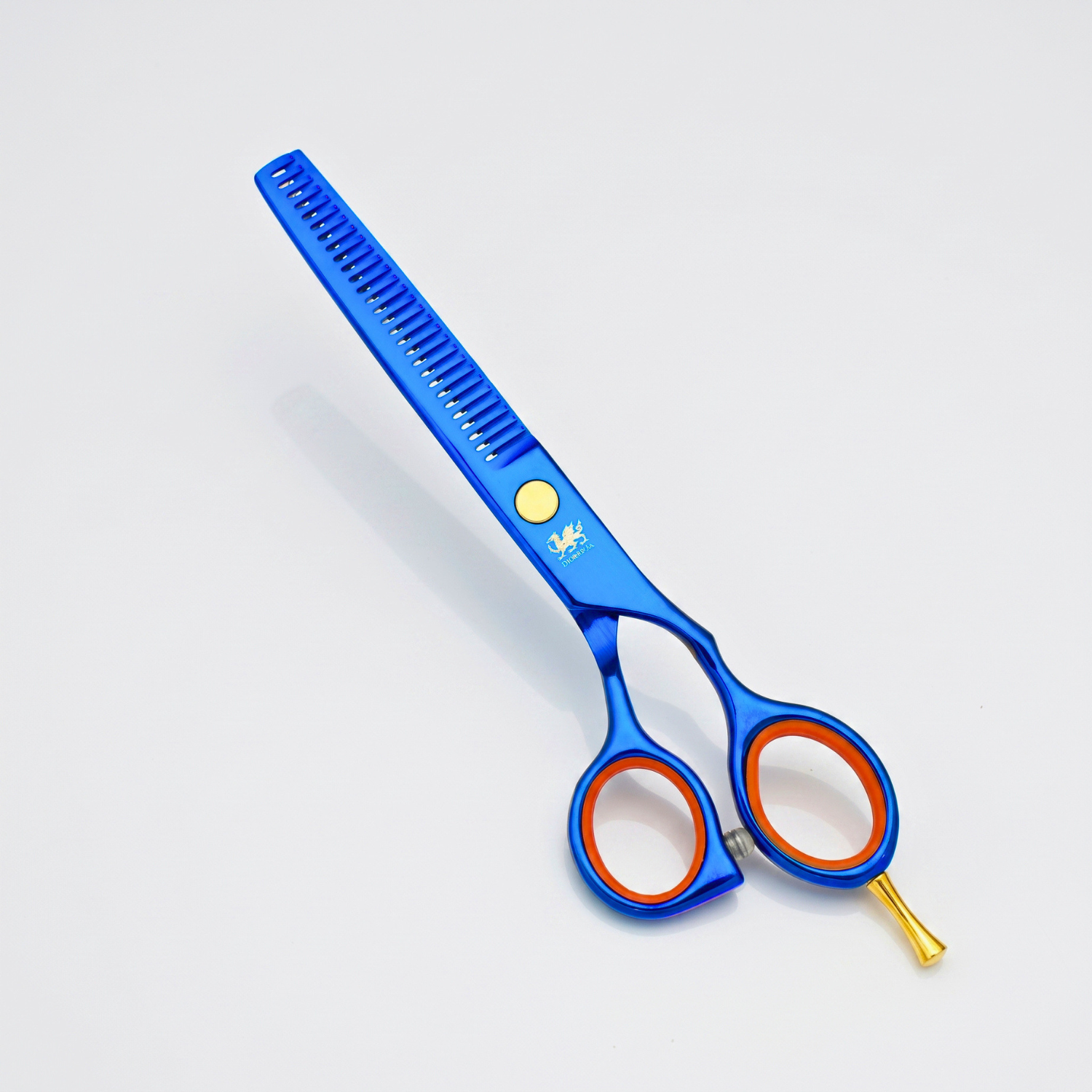 Tijera Esculpidora Profesional 6.0 Azul Peluquería Barbería