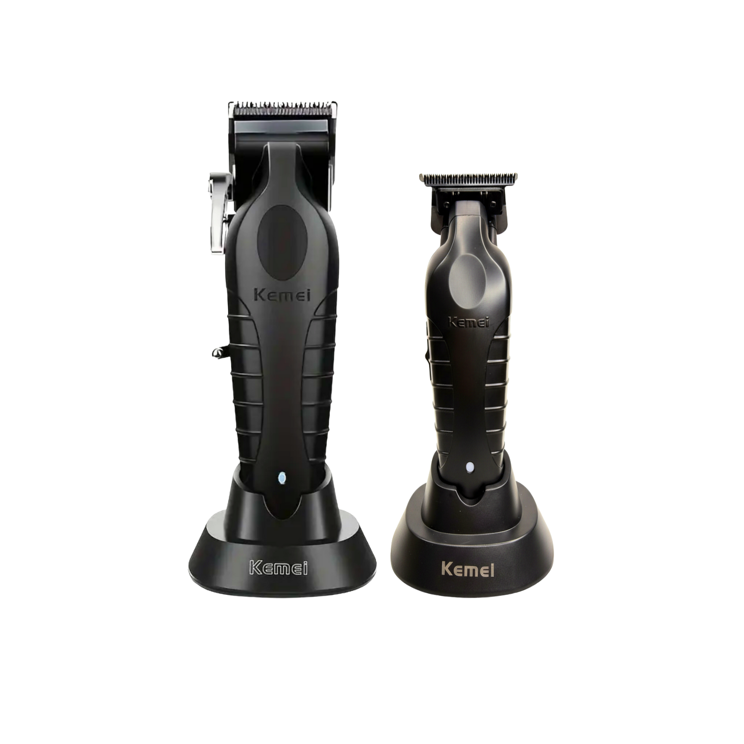 Combo Kemei Máquina Cortapelo KM-2296 + KM-2299 con Base de Carga