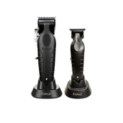 Combo Kemei Máquina Cortapelo KM-2296 + KM-2299 con Base de Carga