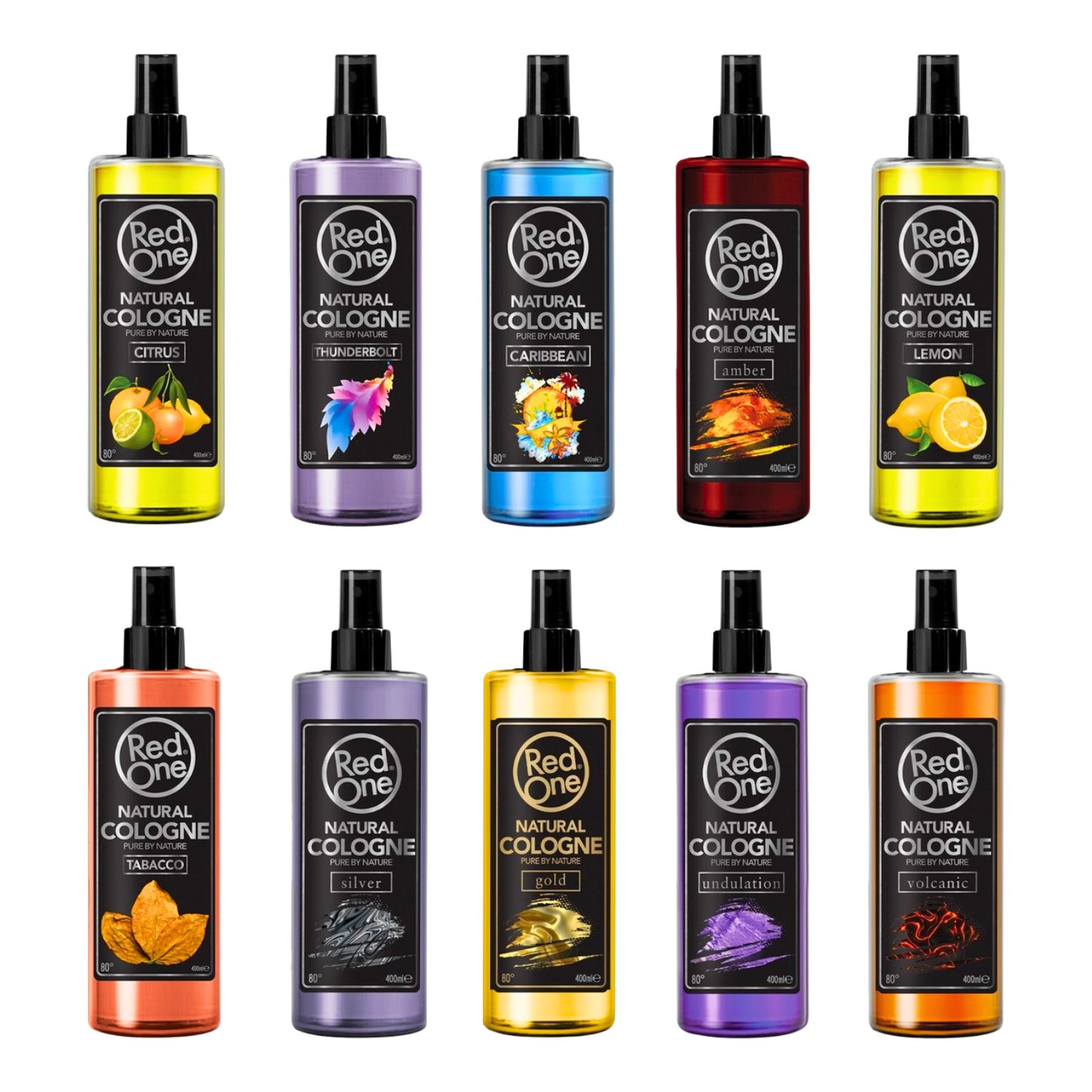 Red One After Shave Cologne Body Splash 400ml Undulation