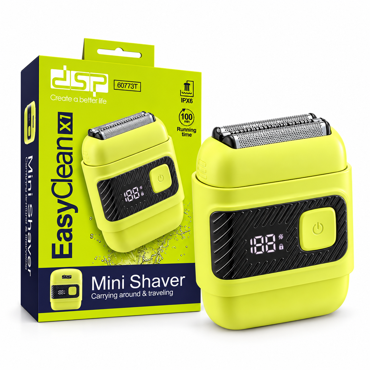 Mini Afeitadora Eléctrica DSP 60773T Recargable 9000 RPM IPX6 - siemprecompra