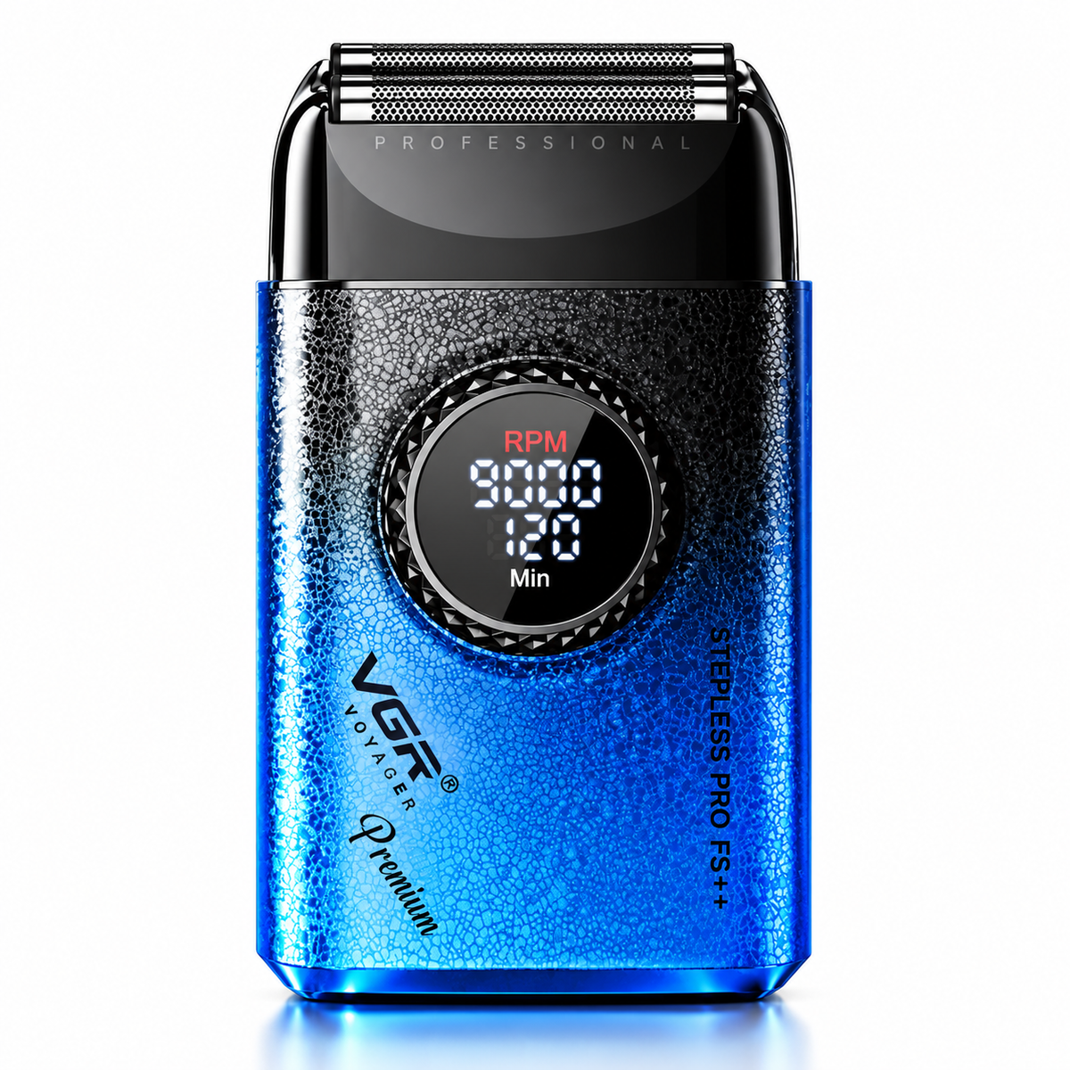Afeitadora Eléctrica Profesional VGR V-377 Shaver de Titanio 9000 RPM – Edición Azul - siemprecompra