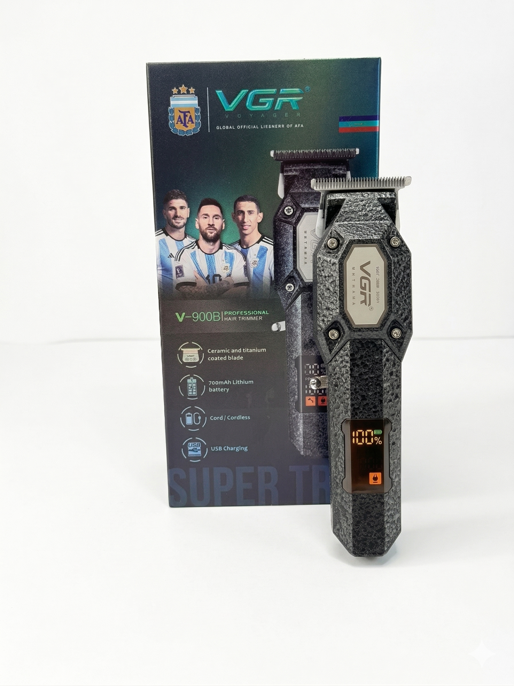 Máquina Patillera Trimmer VGR V-900B Profesional Negro 7000 RPM - siemprecompra