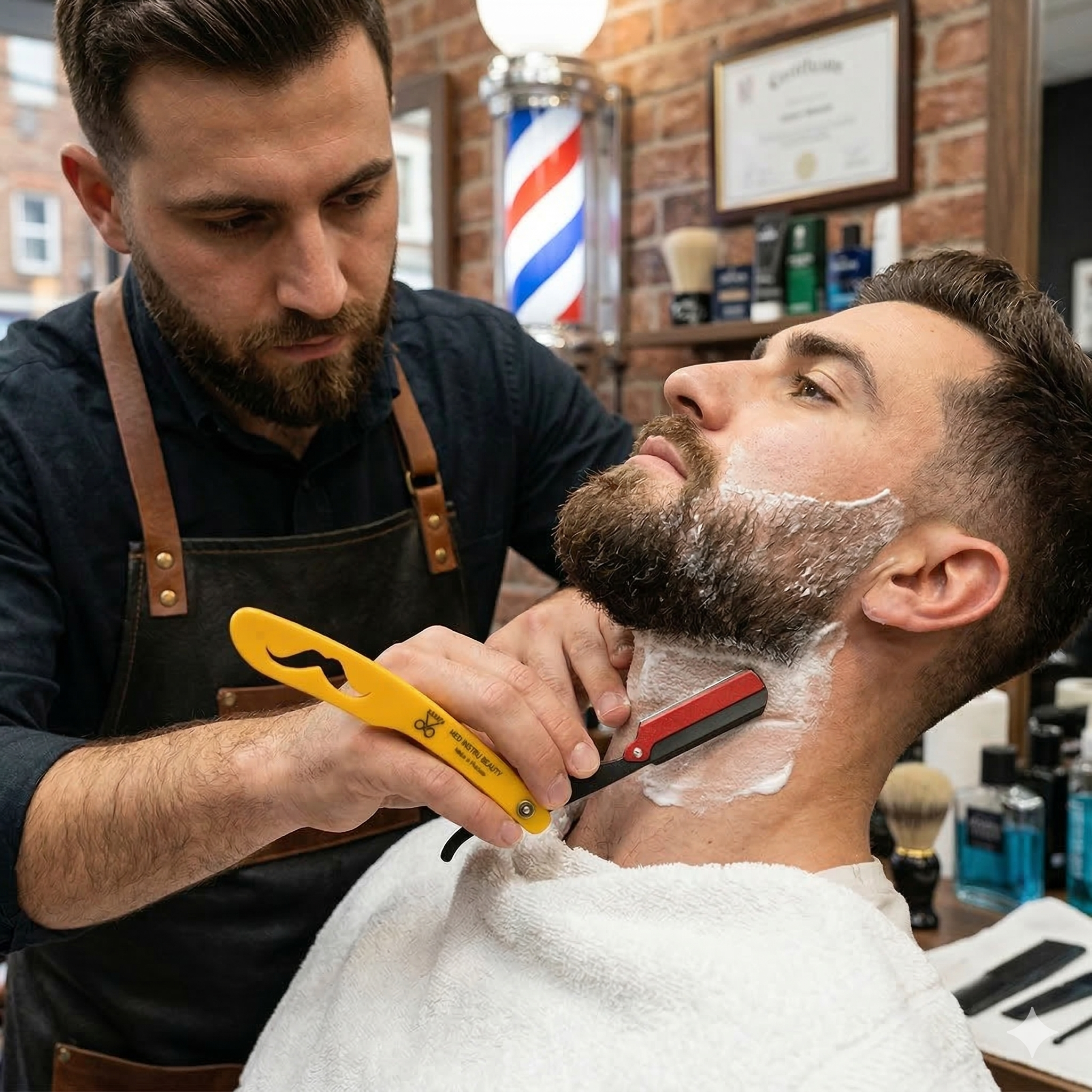 Navaja De Afeitar Para Barbero Peluqueria - siemprecompra