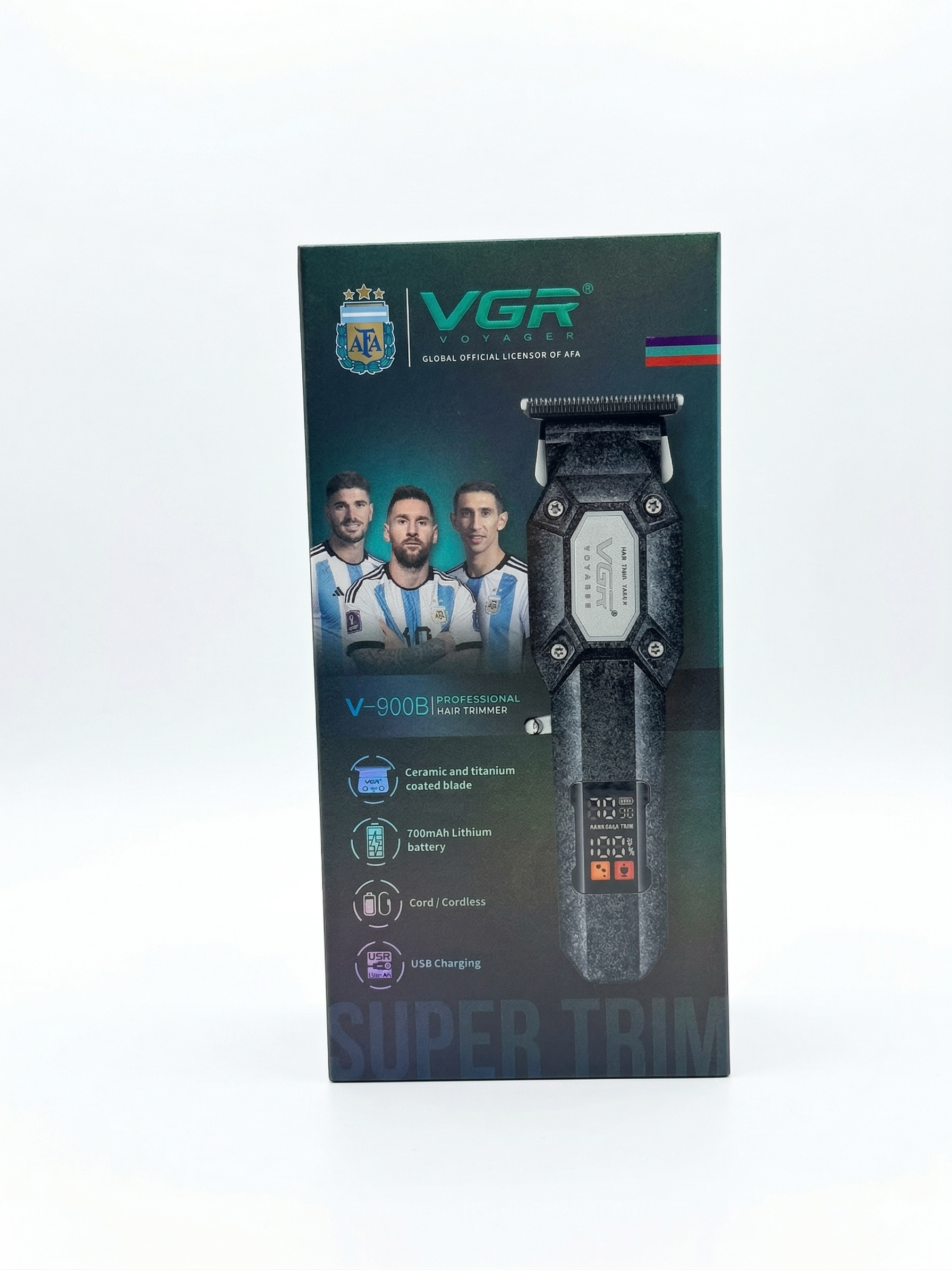 Máquina Patillera Trimmer VGR V-900B Profesional Negro 7000 RPM - siemprecompra