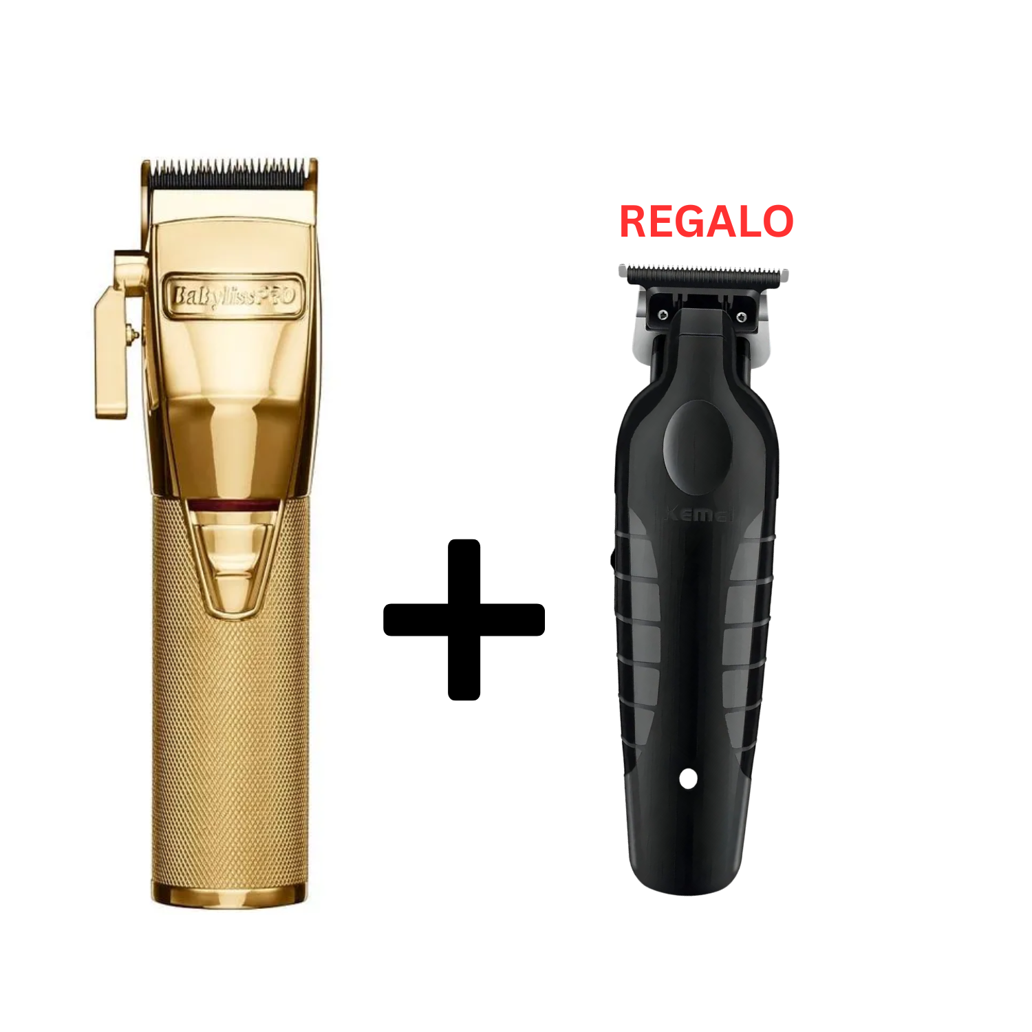 Maquina Cortapelo BabylissPro GoldFx + Trimmer Kemei 2299 Regalo - siemprecompra