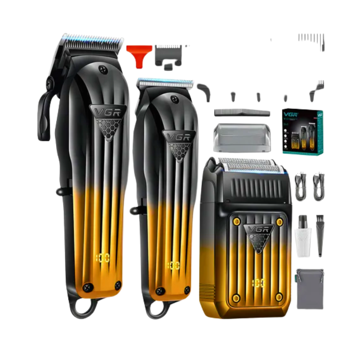 Combo Barbería VGR Profesional Todo en Uno - Kit Completo de Inicio - siemprecompra