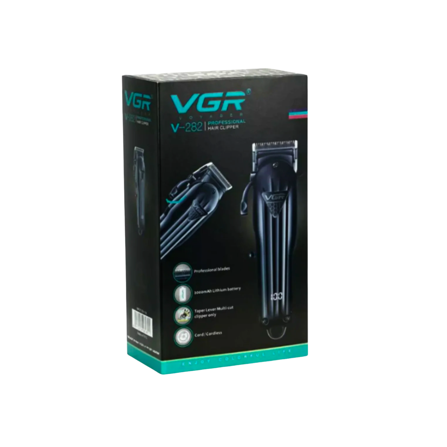 Máquina Cortapelo VGR V-282 Recargable Profesional Inalámbrica Negro - siemprecompra