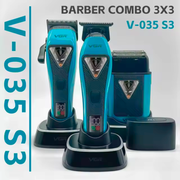 VGR V-035 S3 Barber Combo: 3-in-1 Clipper, Trimmer & Shaver - siemprecompra