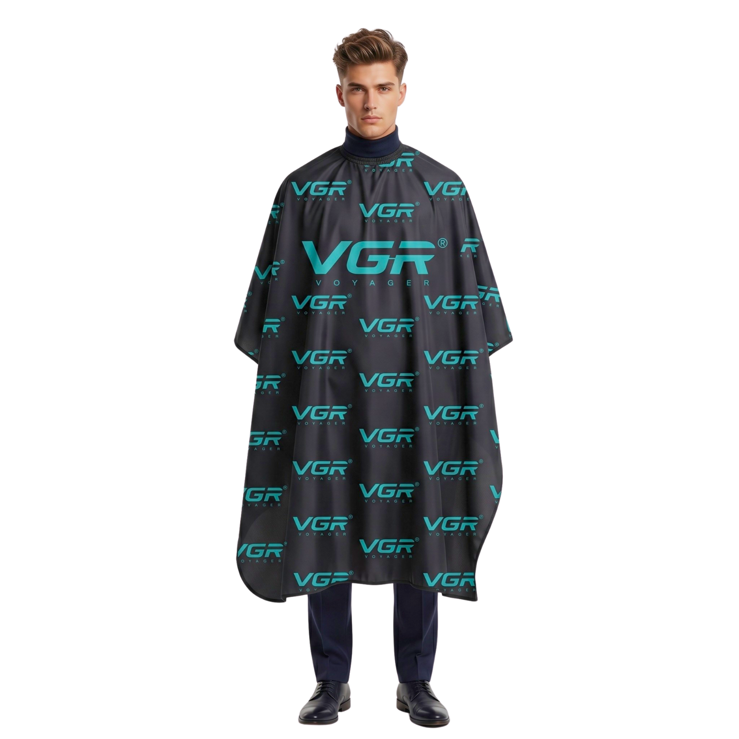 Capa de Corte Barberia VGR Professional Negro - siemprecompra