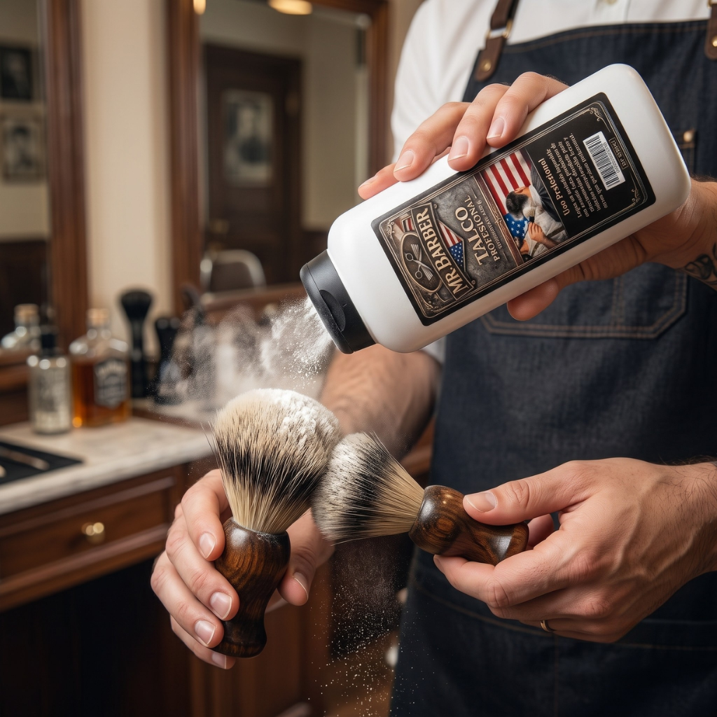 Talco Para Barberia Peluqueria Mr. Barber 450g
