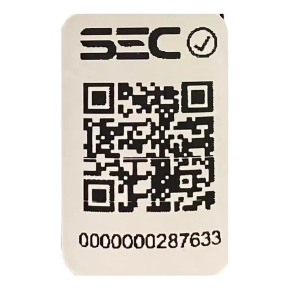 Sticker de código QR con marca SEC en Afeitadora BaBylissPRO Rosa Claro Gold