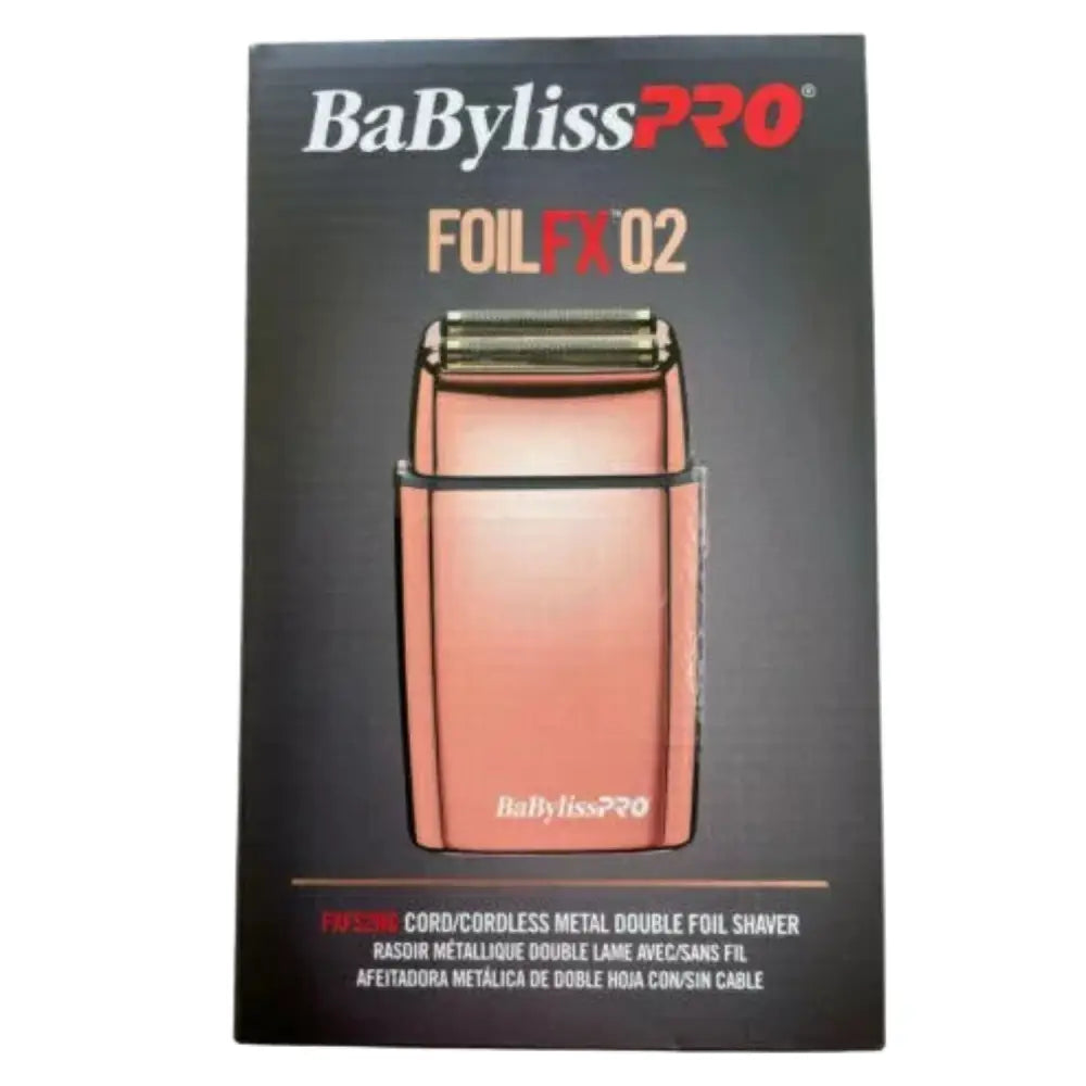 Afeitadora BaBylissPRO FoilFX02 Rosa Claro Gold en elegante color rose gold