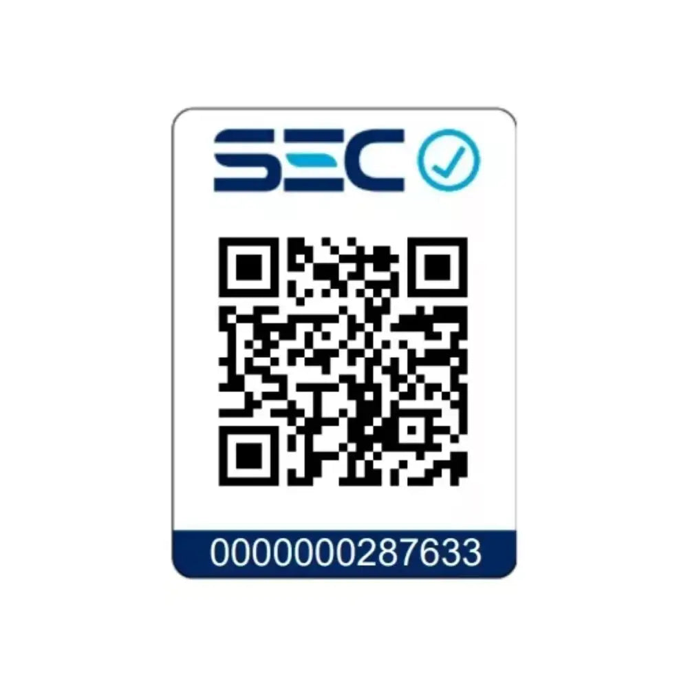 Código QR con logo SEC y número 0000000287633 de Afeitadora Shaver BaBylissPRO FX02 Metálico Rojo