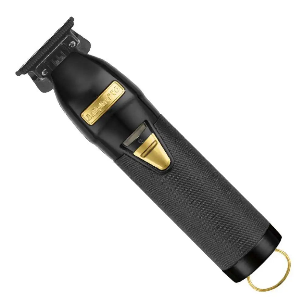 Cortapelos Babyliss Pro BLACKFX con cuchilla en T y mango texturizado en negro y oro