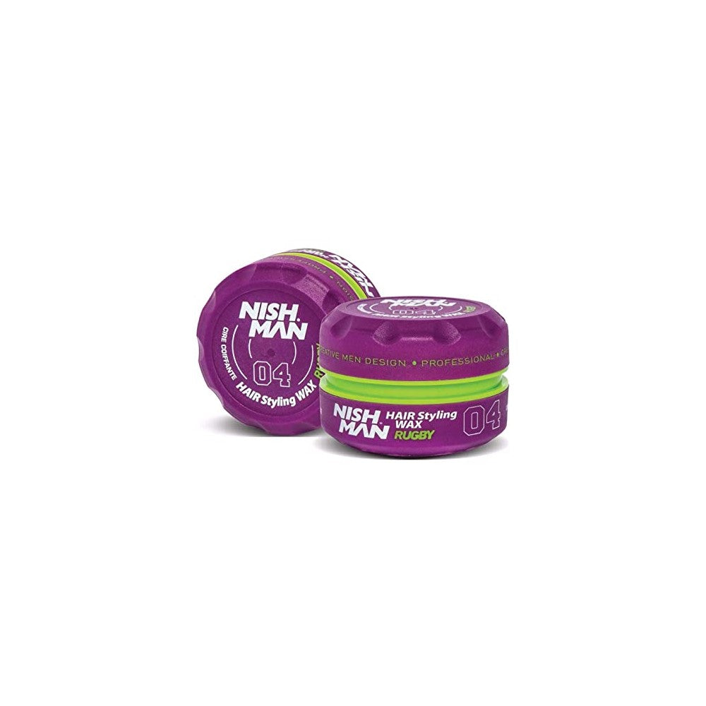 Cera Cabello Nishman 04 RUGBY Fijación Brillo Firmeza Wax - Fijadores para el Cabello