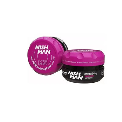 Cera Nishman M5 Cabello Pasta de fibra de peinado 100ml