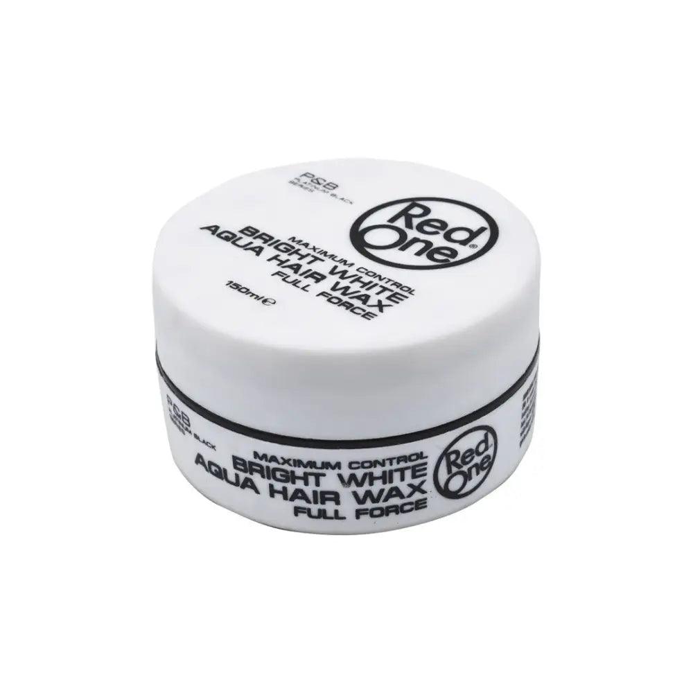 Contenedor de cera capilar Red One Aqua Hair Wax blanco de 150ml