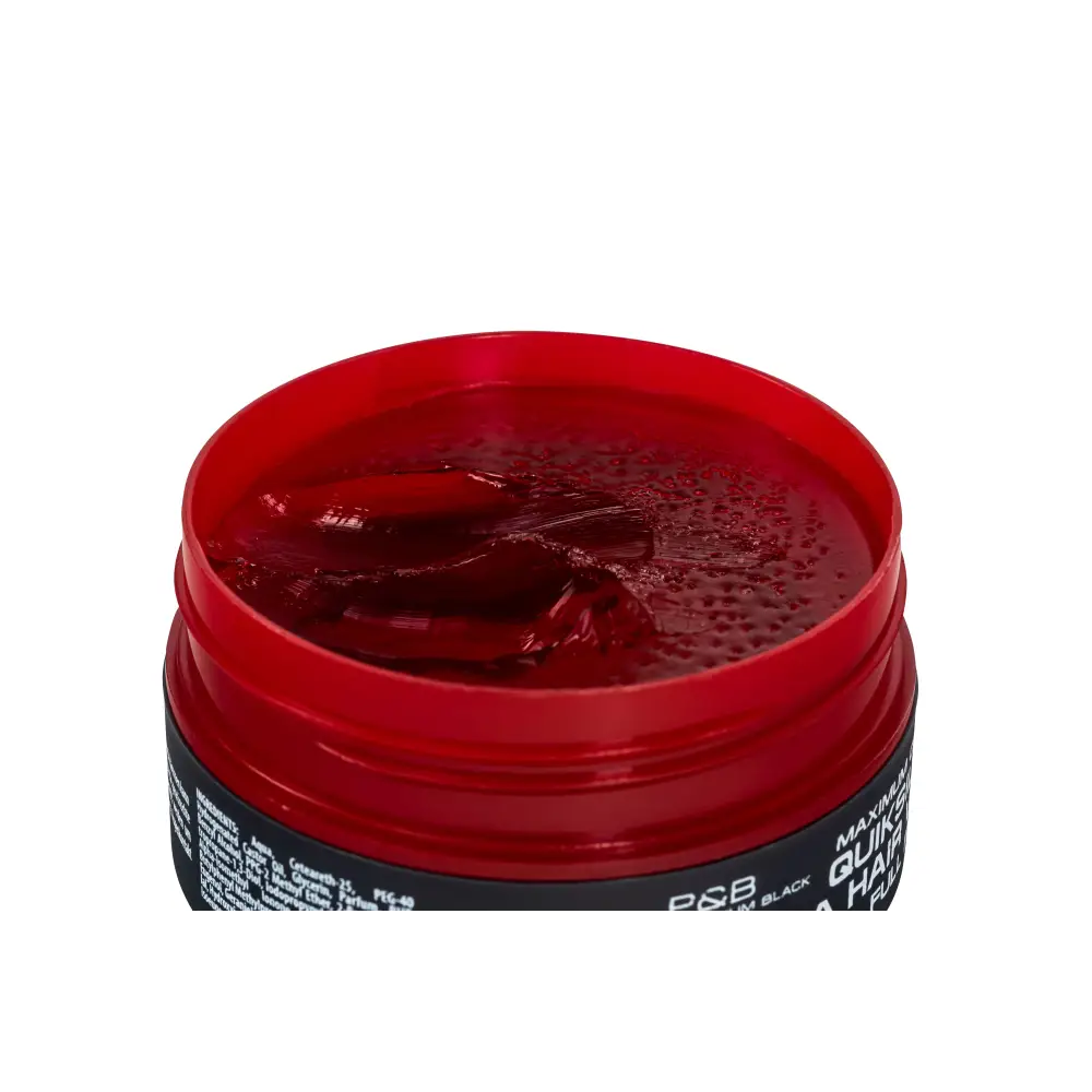 Cera Peinado Red One Aqua Hair Wax, pomada roja en envase plástico con etiqueta negra