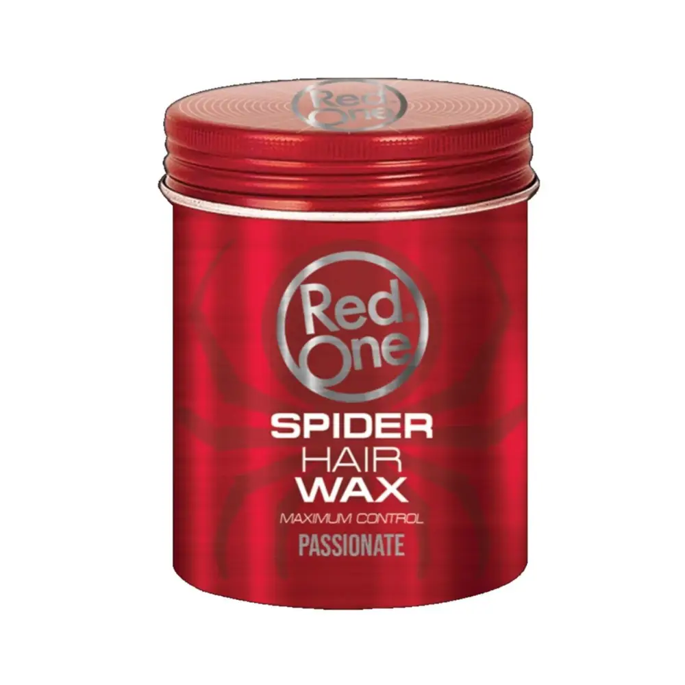 Contenedor metálico rojo de Cera Peinado Red One Spider Hair Wax Passionate 100ml