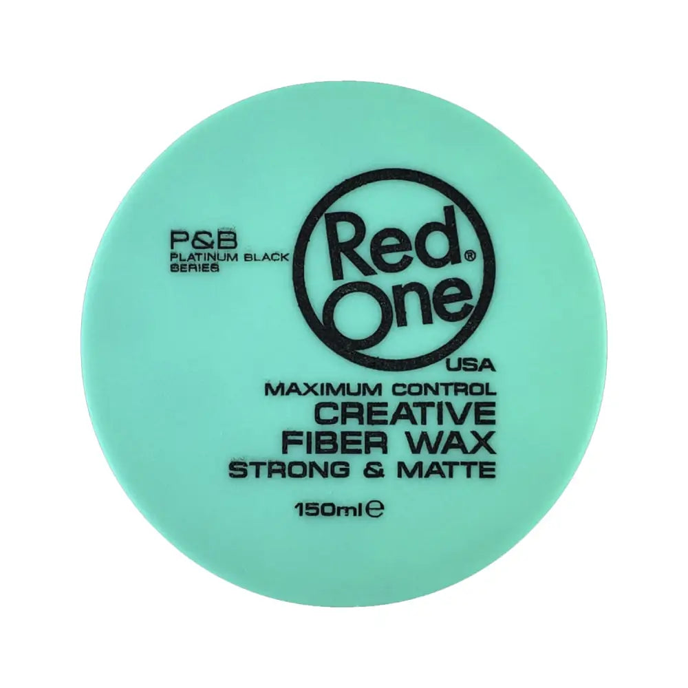 Contenedor turquesa de Cera Red One Creative Fiber Wax para un estilo mate perfecto