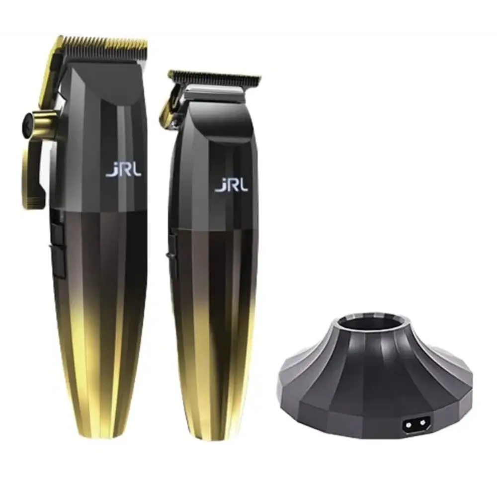 Juego de cortapelos Combo JRL Clipper con Carga Gold Edición y motor silencioso