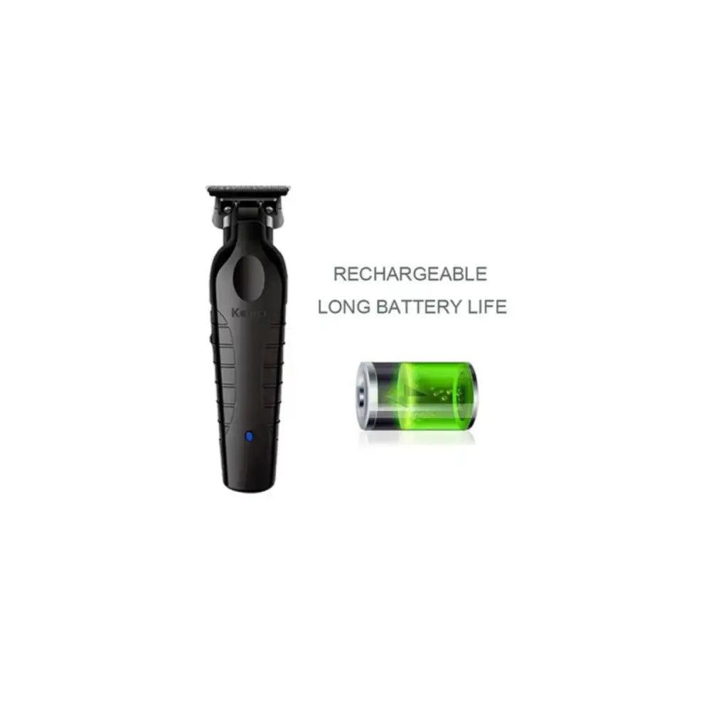 Cortadora Kemei Combo Profesional KM 2296 y Patillera KM 2299, trimmer negro con indicador