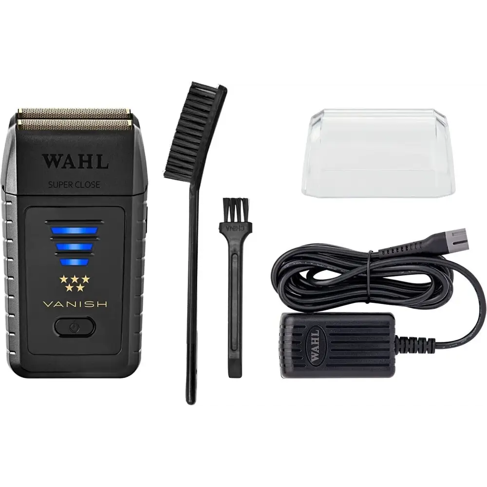 Máquina de afeitar Wahl Vanish con luz LED y accesorios en Combo Negro Wahl Magic Clip