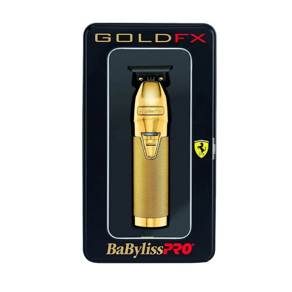 Recortadora BaBylissPRO GoldFX con cuchilla en T y diseño Ferrari para un corte profesional