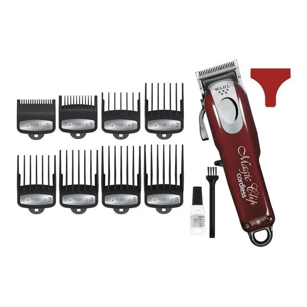 Cortadora de pelo Wahl Magic Clip Cordless con accesorios y guardas versátiles