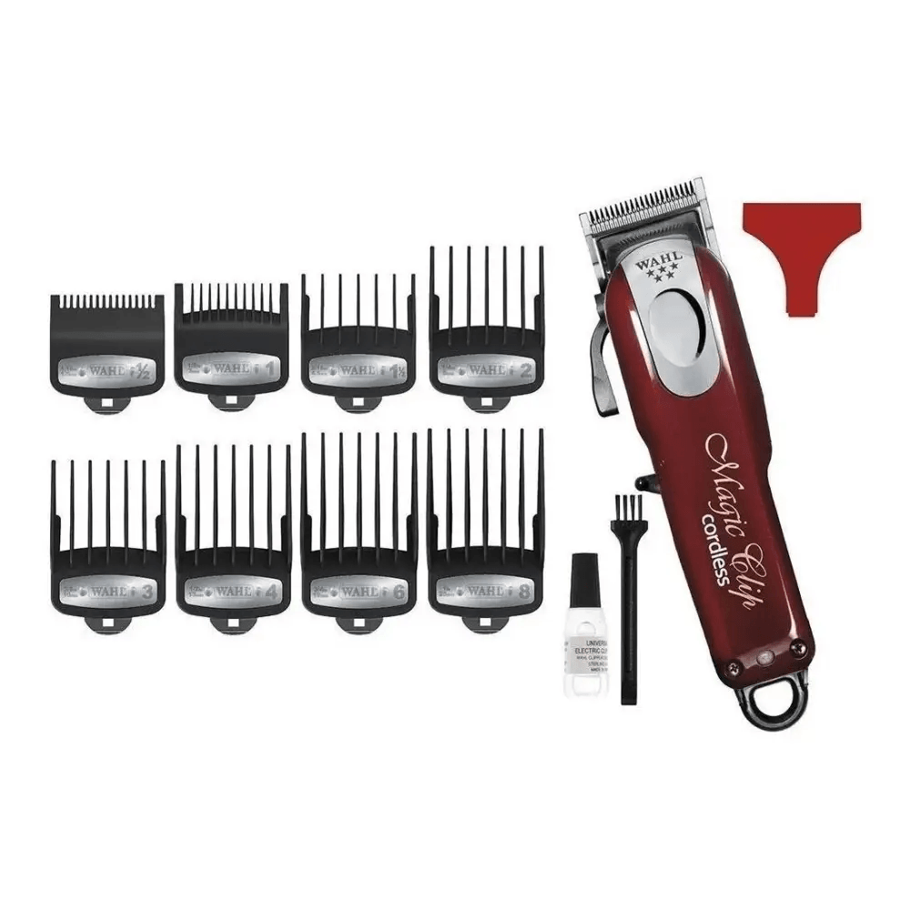 Cortadora Wahl Magic Clip Cordless color burdeos – siemprecompra