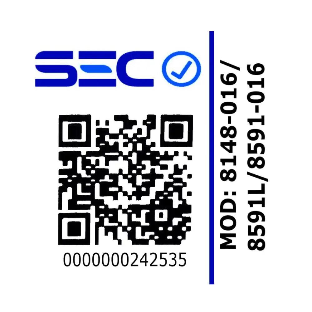 Código QR con marca SEC y números en Cortadora de Pelo Wahl Professional Super Taper Cordless