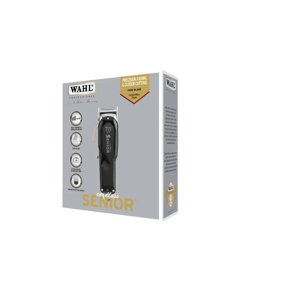 CORTAPELO PROFESIONAL - Cortadora De Pelo Wahl Senior Cordless Inalámbrico Negra