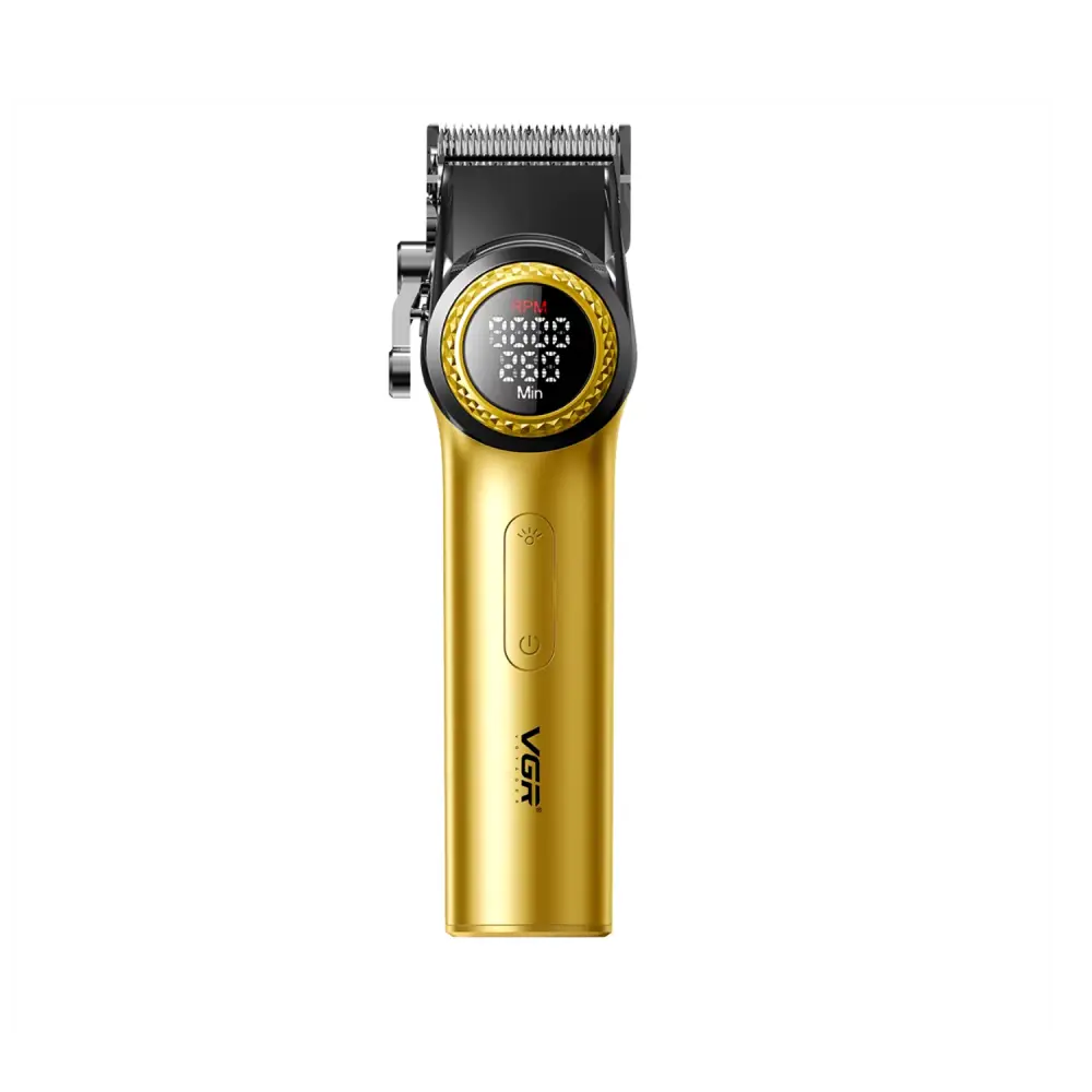 Cortapelo VGR001 Clipper Profesional Dorado y Negro con Pantalla Digital