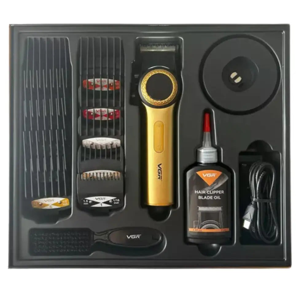 Combo Kit Vgr Máquina Cortapelo VGR001 Clipper + VGR990 Trimmer