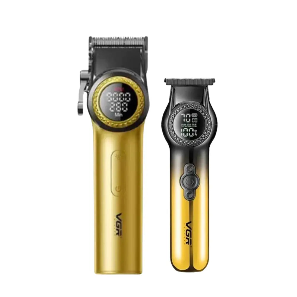 Combo Kit Vgr Máquina Cortapelo VGR001 Clipper + VGR990 Trimmer