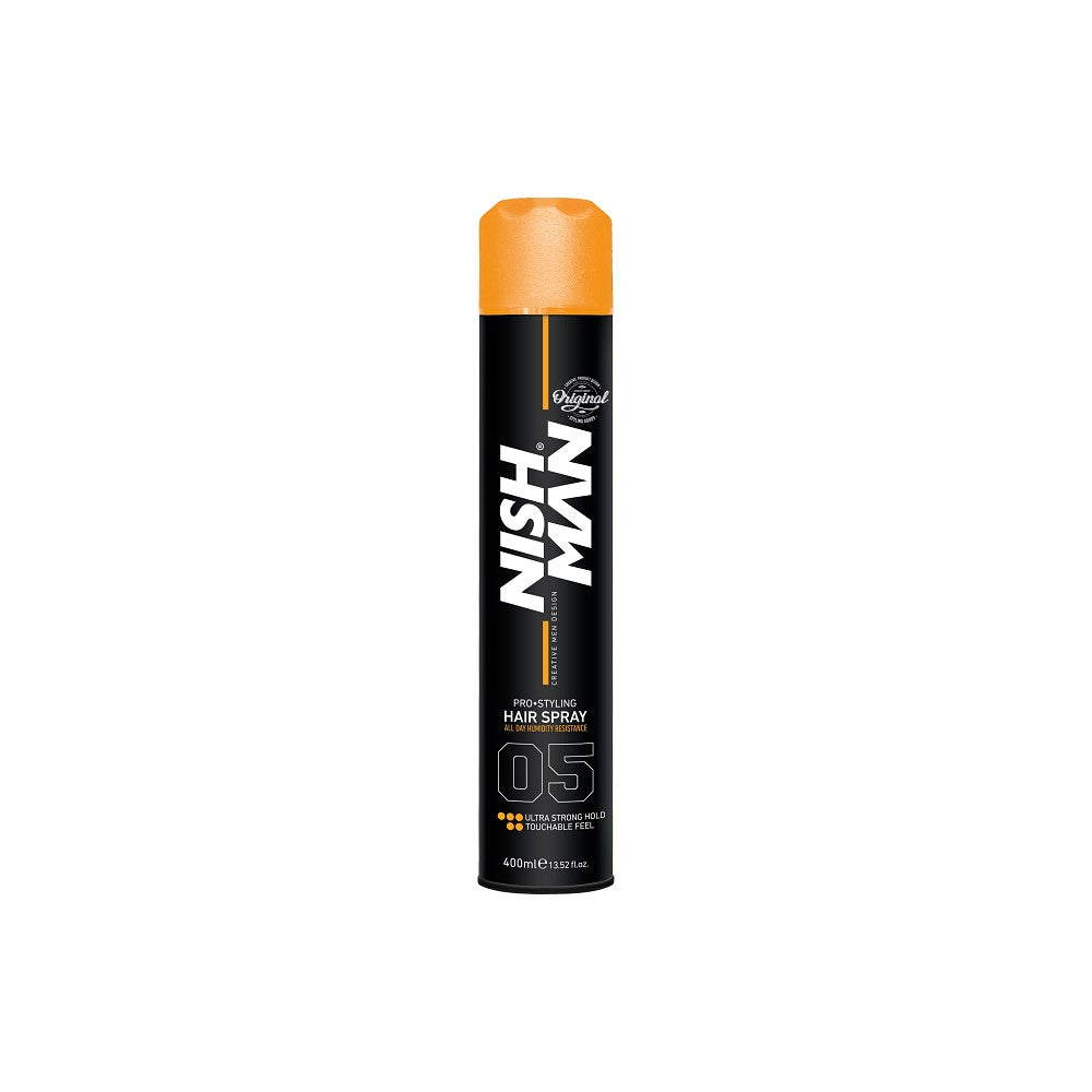 Laca NishMan Pro Styling Hair Spray 05 Ultra Fuerte 400 M - Fijadores para el Cabello