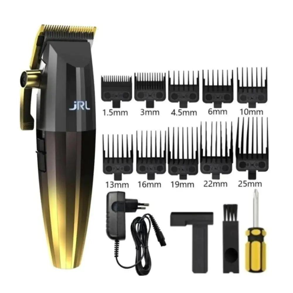 Cortadora JRL 2020C FreshFade Clipper Gold con múltiples accesorios y peines