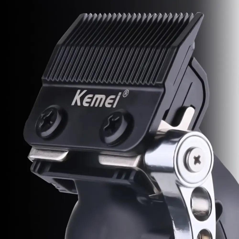 Cortapelo inalámbrica Kemei 2296 en negro con detalles en acero inoxidable