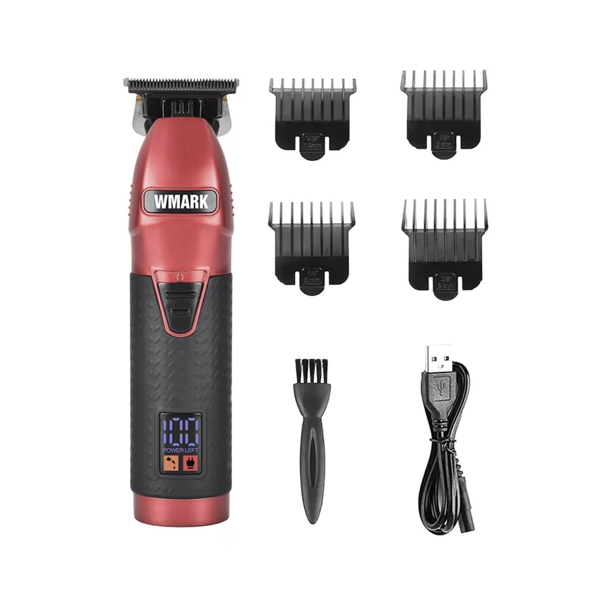 Máquina Patillera Trimmer Profesional Wmark Ng 318 Rojo - Trimmers