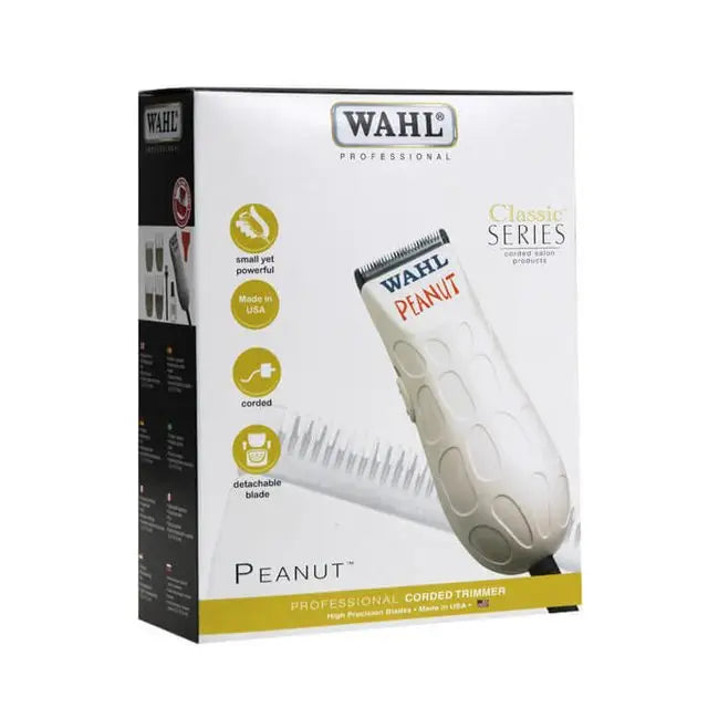 Trimmer profesional Wahl Peanut en empaque, ideal para tu maquina patillera Wahl