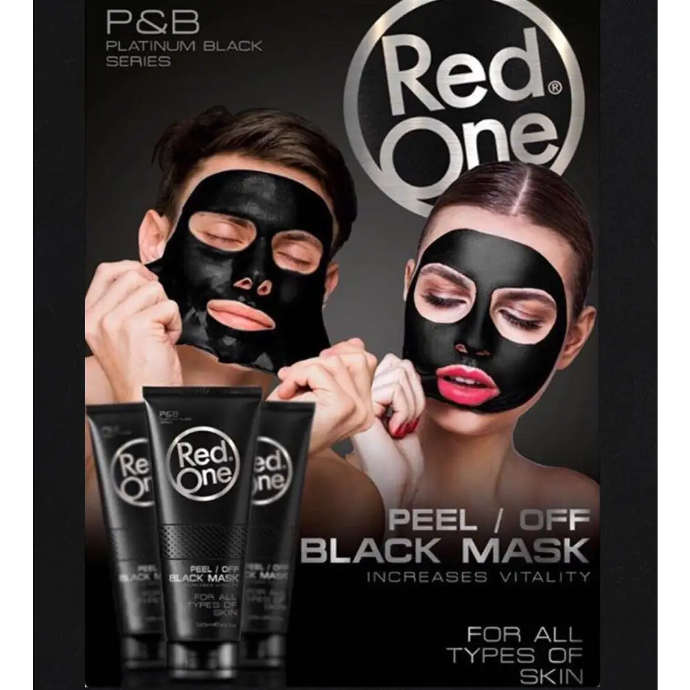 Mascarilla Facial Red One Peel Off Black Mask de 125 Ml para una piel radiante