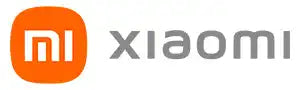 Logo cuadrado naranja con el texto 'MI' junto a la marca 'XIAOMI' en gris.