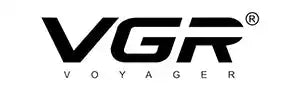 Logotipo de texto negro 'VGR VOYAGER' con un símbolo de marca registrada.