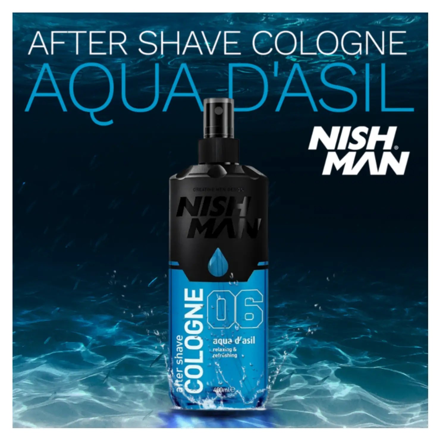 Nishman After Shave eau de Colonia / aqua d’asil 06 400ml - Accesorios Afeitado