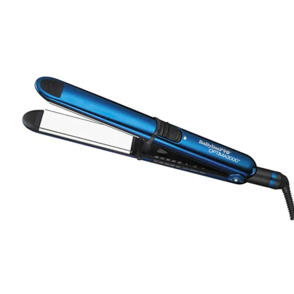 Plancha De Pelo Babyliss Pro Optima 3000 32MM Azul con placas de cerámica