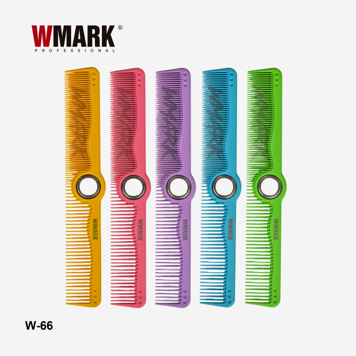 Peineta Giratoria WMARK W-66 360° Doble Uso Barbería Amarilla - siemprecompra