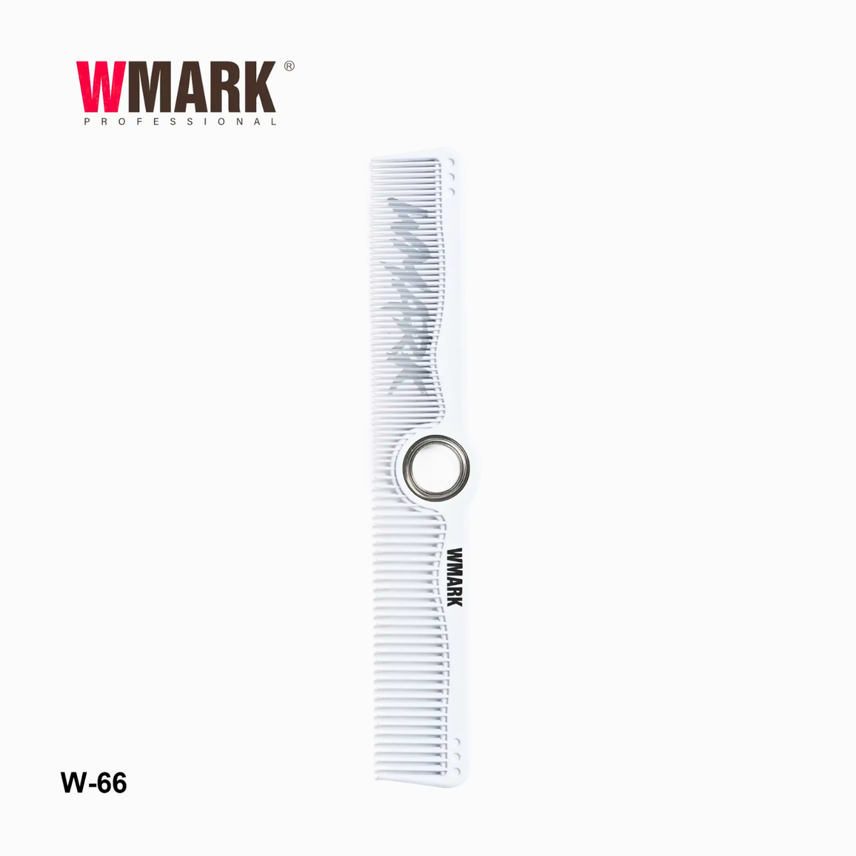 Peineta Giratoria WMARK W-66 360° Doble Uso Barbería Blanca - siemprecompra