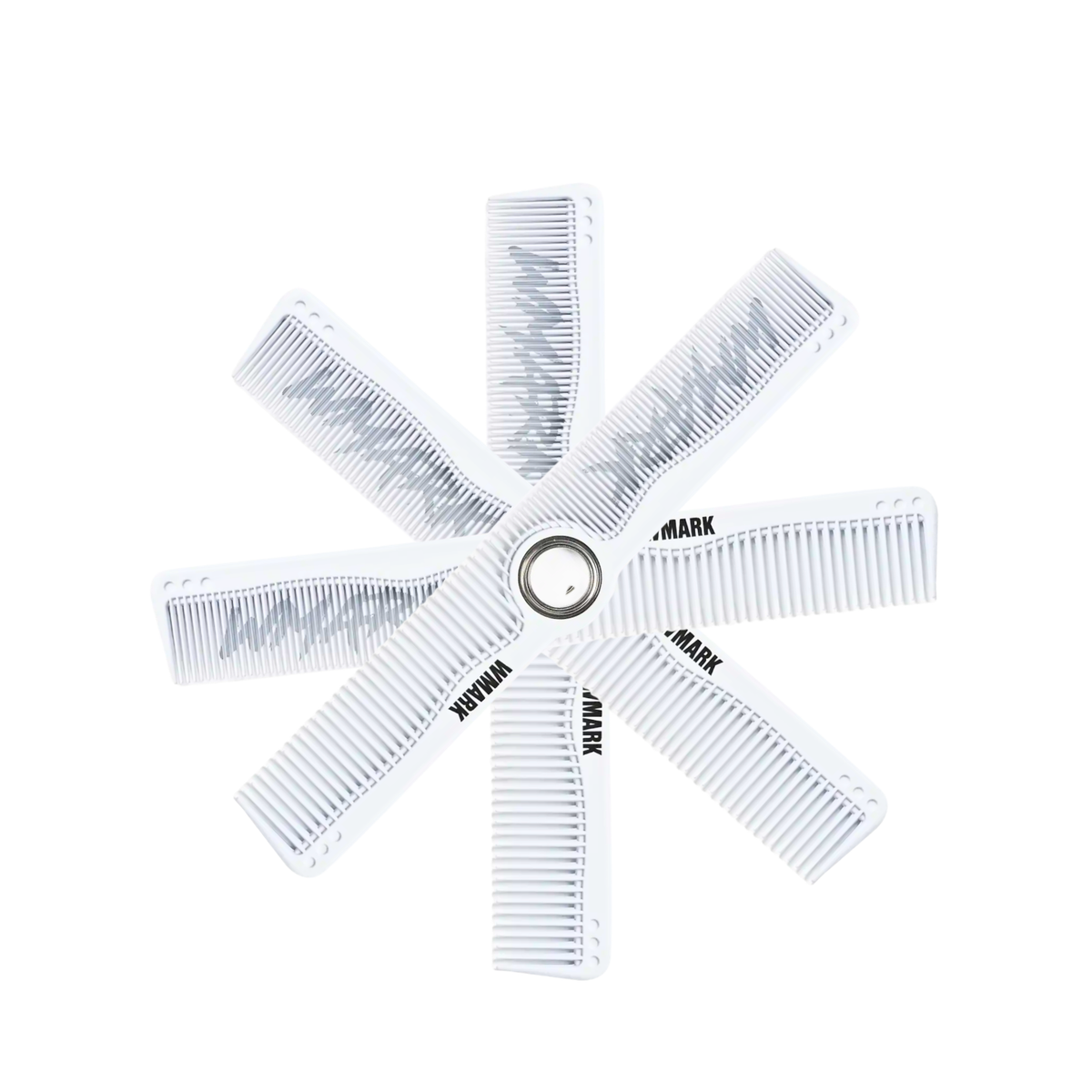 Peineta Giratoria WMARK W-66 360° Doble Uso Barbería Blanca - siemprecompra